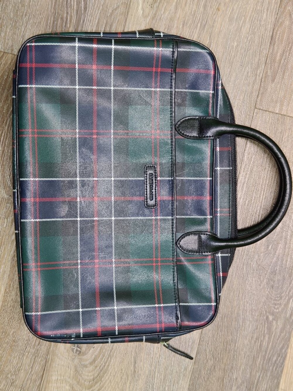 BAEKGAARD Tartan Plaid Purse Handbag Satchel